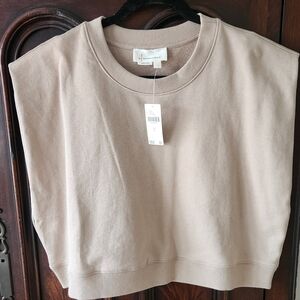 BY ANTHROPOLOGIE SLEEVELESS SWEATSHIRT LARGE NWT
